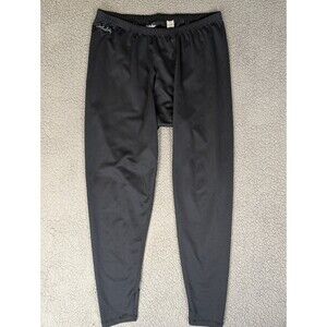 Cabelas Pants Mens XL Black Base Layer Stretch Long John USA Travel Ski Thermal